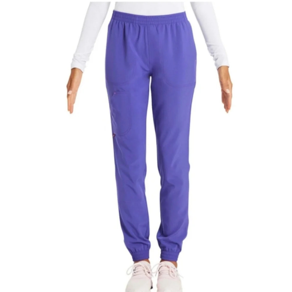ScrubStar Women's Size 3XL Scrubs Pull-On Joggers Purple